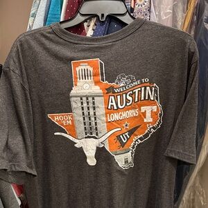 NCAA Men's Texas Longhorns Charcoal Heather Triblend State T-Shirt